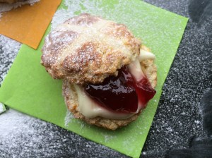 Filled Hot Cross Scones