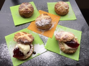 Hot Cross Fruit Scones
