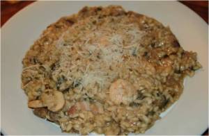 Mushroom and Prawn Risotto