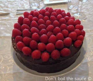 Dont boil the sauce Great British Bake Off Chocolate and Raspberry cake