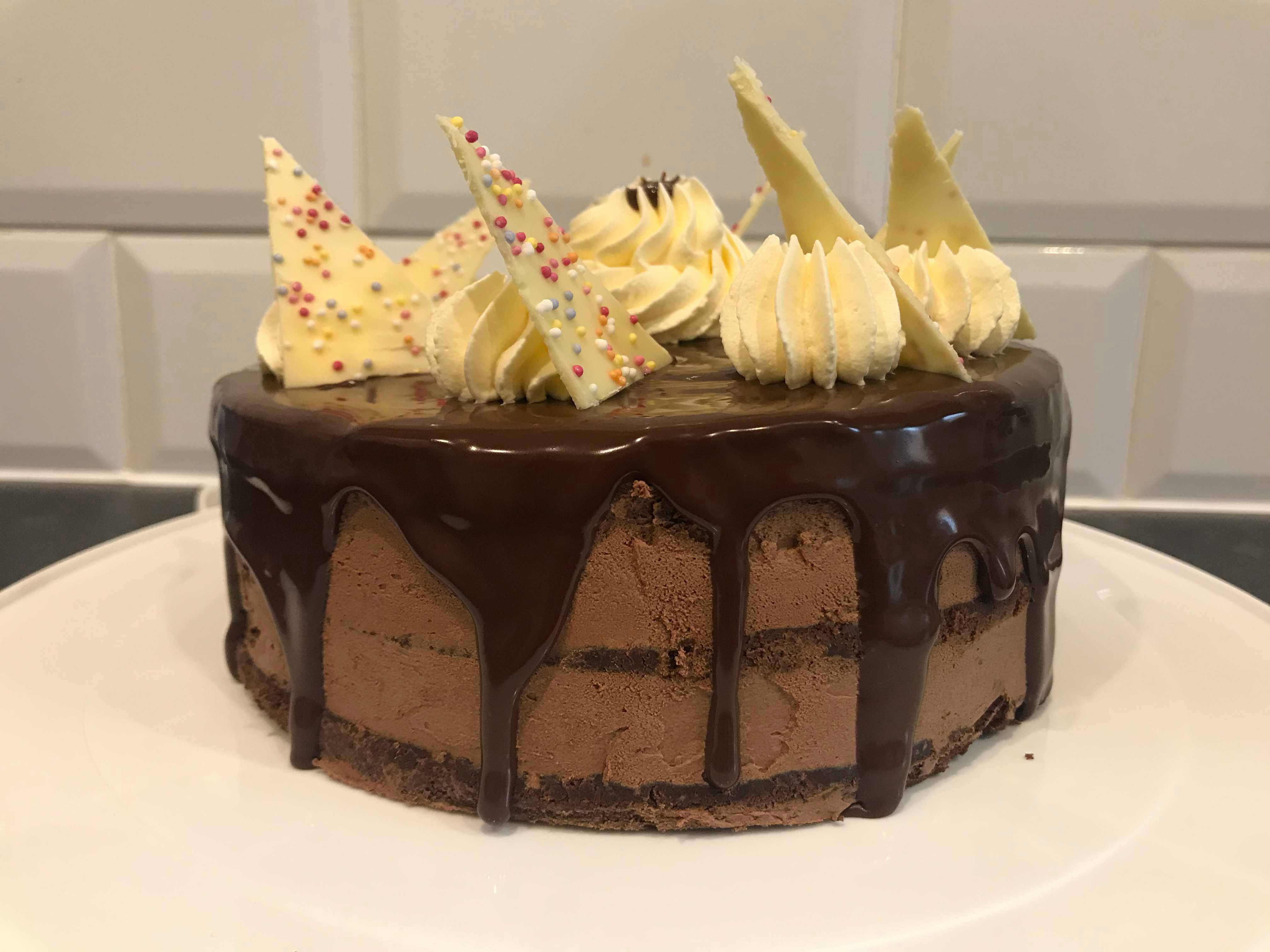Triple Layer Chocolate Drip Cake – Andrew in the Kitchen